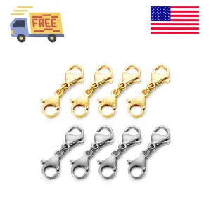 Double Lobster Clasp Necklace Extender Connector Bracelet Extension