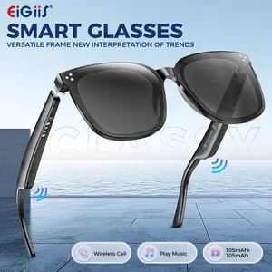 Smart Glasses, Multifunctional Anti-blue Light Glasses with Wireless Speaker for Listening To Music & Calling , Touch Control UV Protection Wireless Glasses for Women Men Perfect Gifts