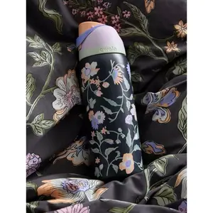 Owala FreeSip Insulated Water Bottle 32oz – Midnight Garden | Urban Outfitters Exclusive | Leak-Proof, Built-In Straw, Stainless Steel | Dark Floral Aesthetic Tumbler for School, Gym & Travel