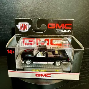 M2 Machines 1990 GMC Sierra ST Black Diecast Pickup Truck, 1:64 Scale, Limited Edition (Only 8000 Pcs), Collectible