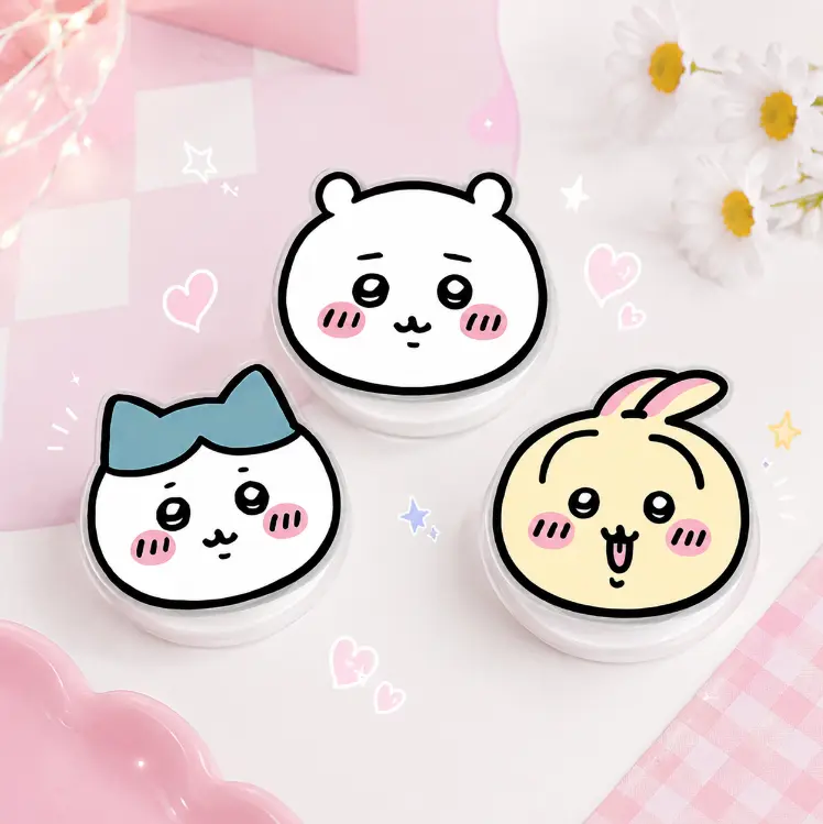 Chiikawa Phone Grip, Usagi Hachiware Charm Acrylic Grip, Cartoon MagSafe Phone Stand, Chibi Animal Phone Accessory Gift for Her