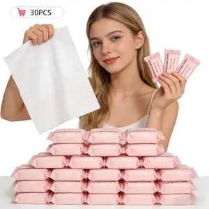 Disposable Compressed Face Towels, 30 Packs Portable Compressed Towels, Face Towel for Travel Camping Hiking, Portable Coin Tissues, Single Use Towelette, Face Clean Towels, Face Cleaning Towel