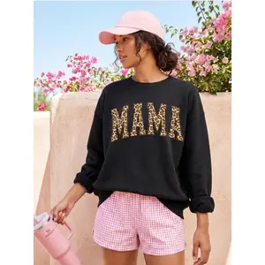 Leopard Mama Crewneck | Graphic Sweatshirt | Cozy Unisex Pullover
