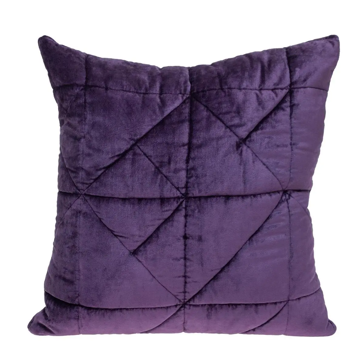 Parkland Collection PILL21395P Zoe Soft Cotton Geometric Square-Shape Throw Pillow, Transitional Style, Concealed Zipper, Dry Clean Only