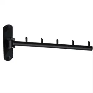 Movable Clothes Rack Drying Clothes Hanger Stainless Steel Rotatable Wall Mounted Indoor Balcony Space Saving