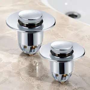 Press-Type Pop-Up ABS Silicone Drain Filter, Anti-Slip Anti-Drop Hair Catcher, Easy Clean Rust-Resistant Overflow Protection, Detachable Core Mold-Blocking Design.