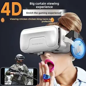 VR glasses, reality games, movies, smartphones, three glasses in one, head mounted, Thousand Illusion Magic Mirror, virtual and reality with headphones, and complimentary movies