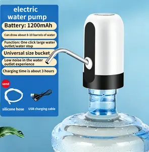 Portable Electric Water Bottle Pump, USB Charging Automatic Drinking Water Dispenser for Home Office