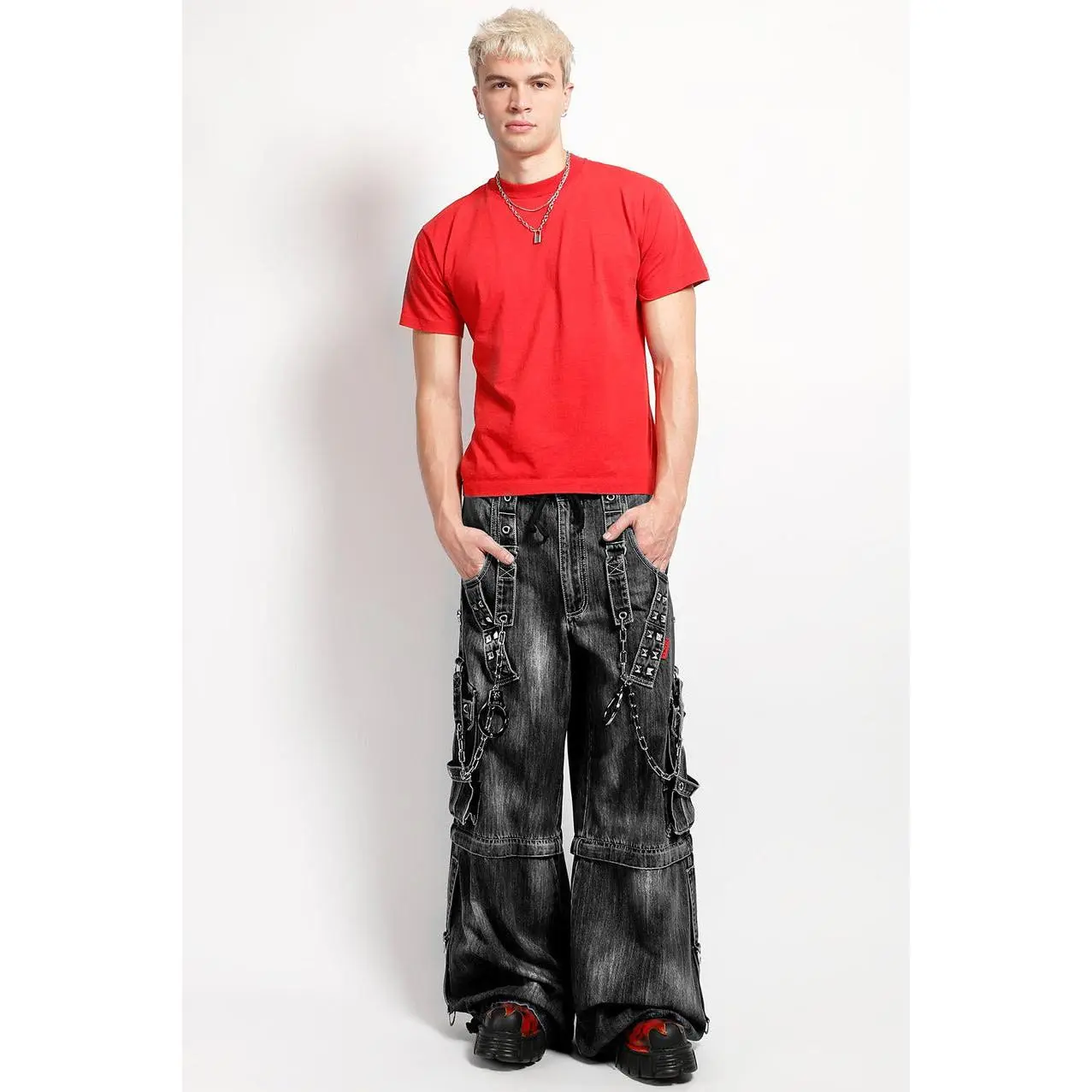 Tripp NYC Lock Up Denim Pants [Storm Wash] - TikTok Shop