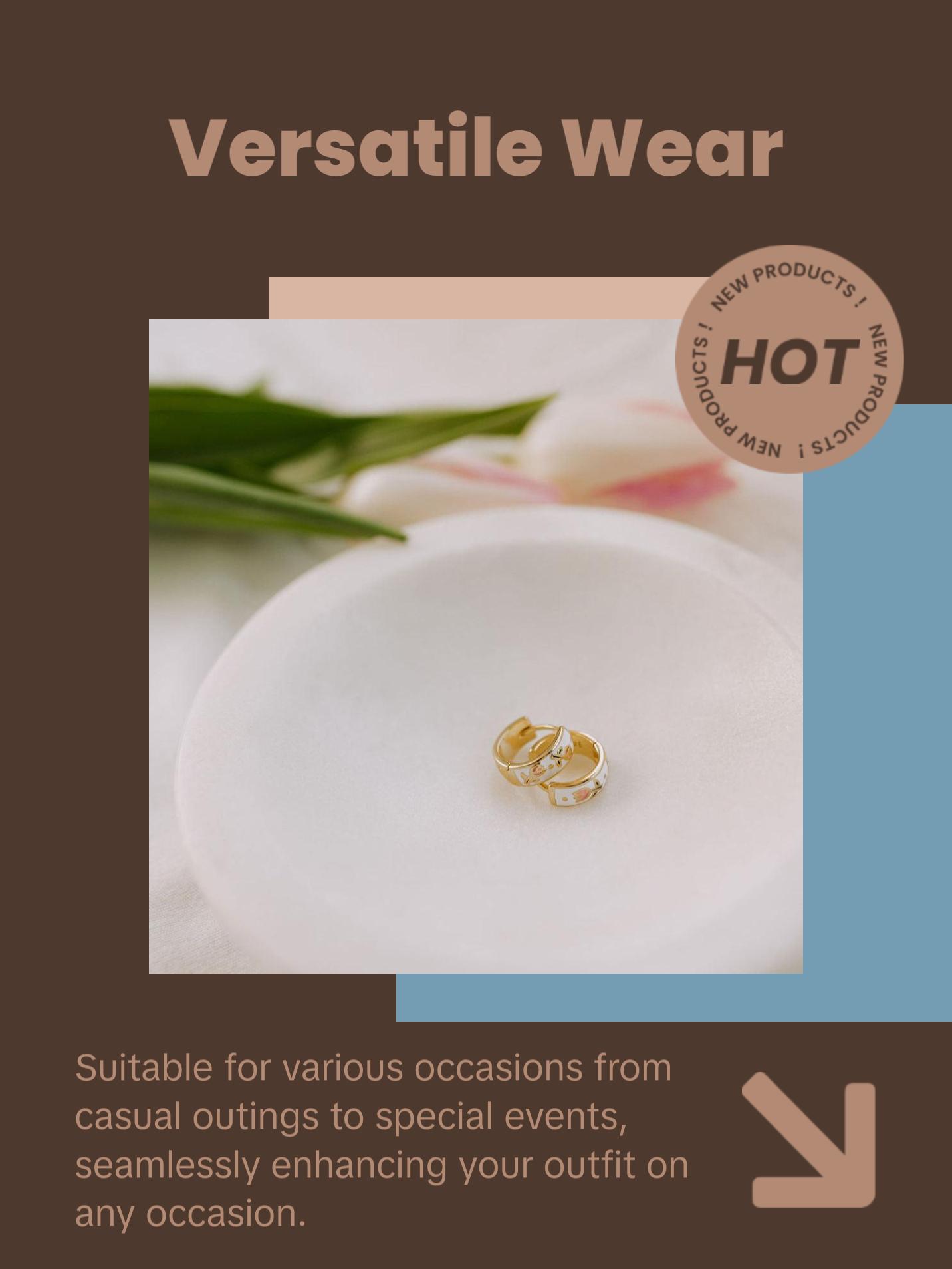 Eloise Tea Cup Hoops