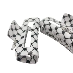 Keffiyeh Hair Clip Large Hatta kufiya Hair Claw 8.5cm