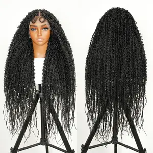 Supernova Boho Braided Butterfly Hairstyle 13x6 Square Part Box Braided Wig Synthetic Hair 36 Inch