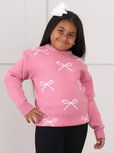 Rose Sweet Ribbon Sweater