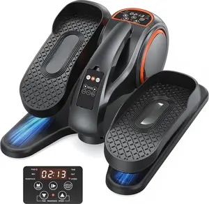Under Desk Elliptical,Ellipse  Exerciser for Seniors Fully Assembled,Quiet & Portable Electric Seated Pedal Exerciser with 10 Level Resistances & Speeds,Remote Control