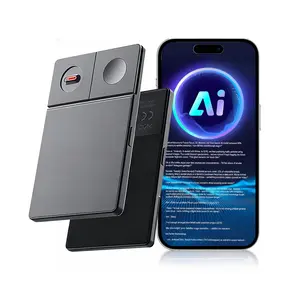 AI Noise-Reduction Voice Recorder 64GB with App, Real-Time Transcription & 112-Language Support for Interviews, Lectures & Calls (Black)