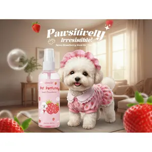 Strawberry Dog Cat Perfume Deodorizing Spray Long Lasting Odor Remover for Pets Cats Dogs Pet Care Supplies