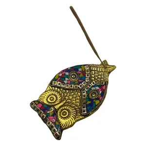 Mosaic Owl Incense Burner