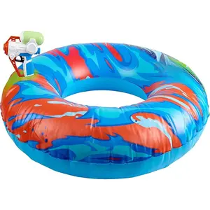 Super Soaker Hydro Battle Ride-On Cruiser – Inflatable Pool Float with Pool-Fed Mega Water Blaster
