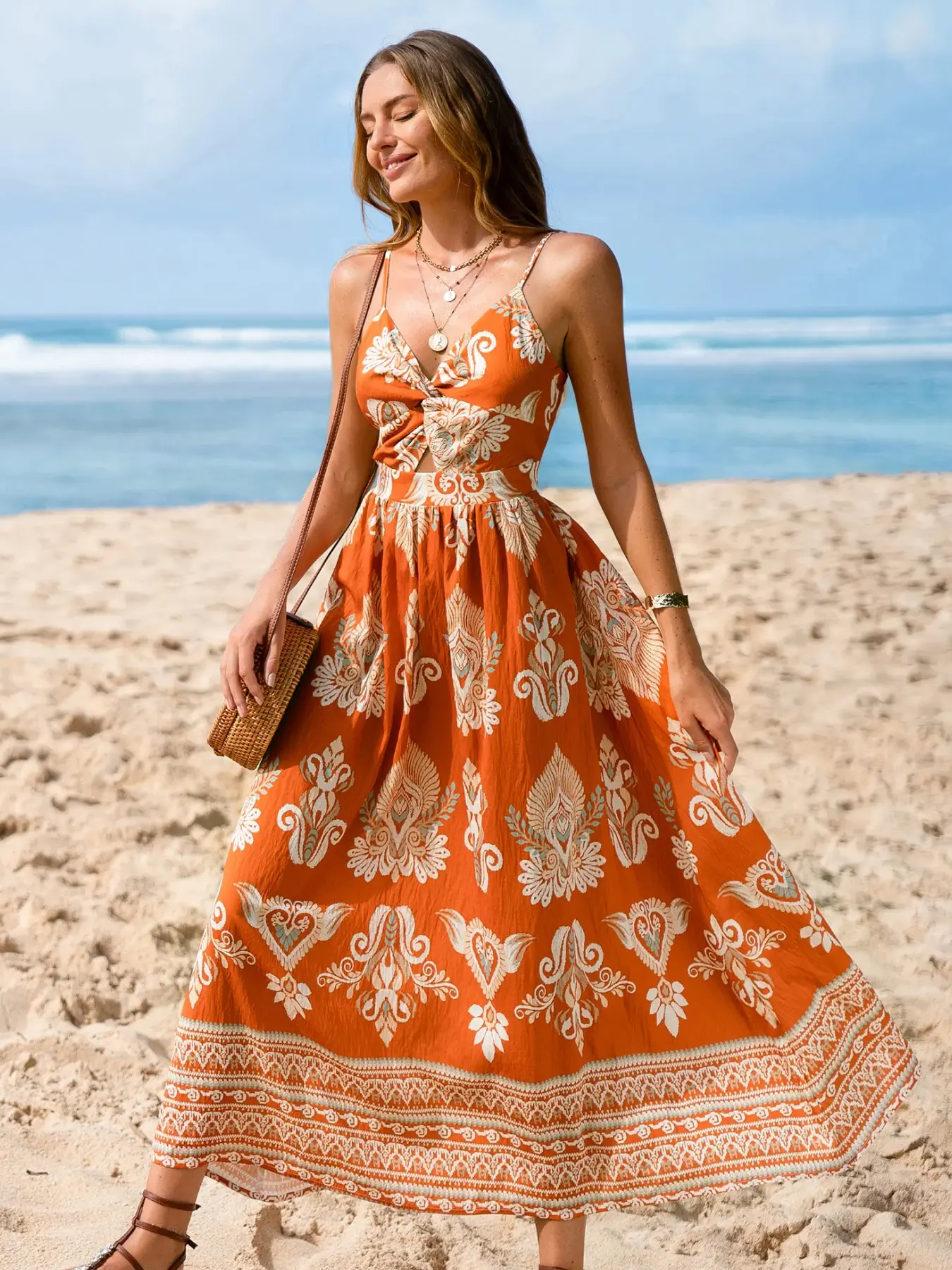 orange paisley maxi dress Buy Roman Orange Paisley Boho Print Maxi Dress from Next USA