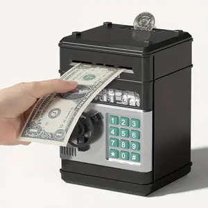 1 Yuan Coin Bank, 3-12 Years Old Children's Toys, Large Electronic Piggy Bank with Password Protection, Suitable for Girls and Boys, Coin Bank Cash Coin Bank ATM Bank, as Halloween, Christmas Gift Decor Ornaments Multicolor