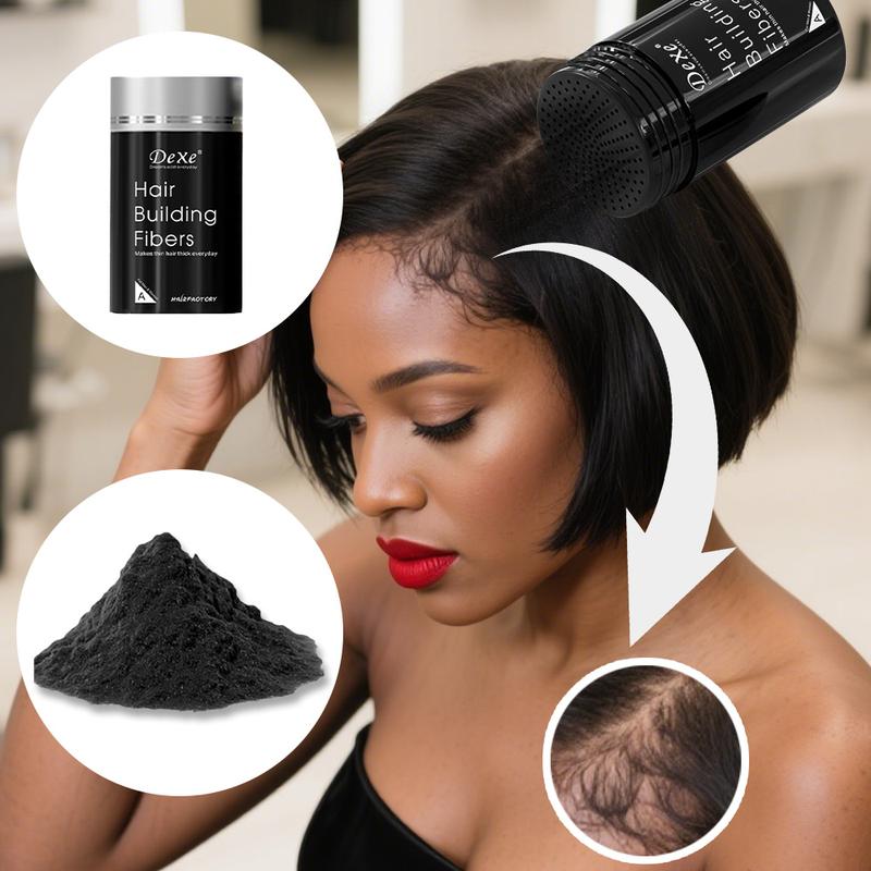 Dexe 44g Full Volume Hair Fiber 22g x2 Double Boxes Volumizing Powder for Fine Soft Hair Quick Attachment in 15 Seconds Adds Thickness Volume Unisex Multiple Colors