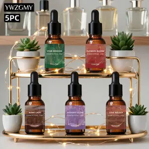 YWZGMY Delicate Perfume taste Essential Oil Set , 10ML per bottle, For diffusers, Humidifiers, Scented candle making, Car air freshener, Aromat stone, Home essential oil supplement liquid, Long-lasting fragrance, Portable aroma essential oil for outdoor t