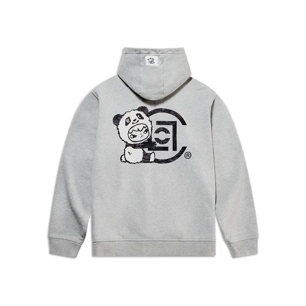 POP MART Hirono × CLOT-Ning Ning Hoodie Heather Grey - TikTok Shop