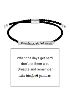 Motivational bracelet inspiration bracelet God is in control of everything. Overcome difficulties. Don't let the hard days defeat you. - Elegant design, unique patterns and colors. Word bracelets