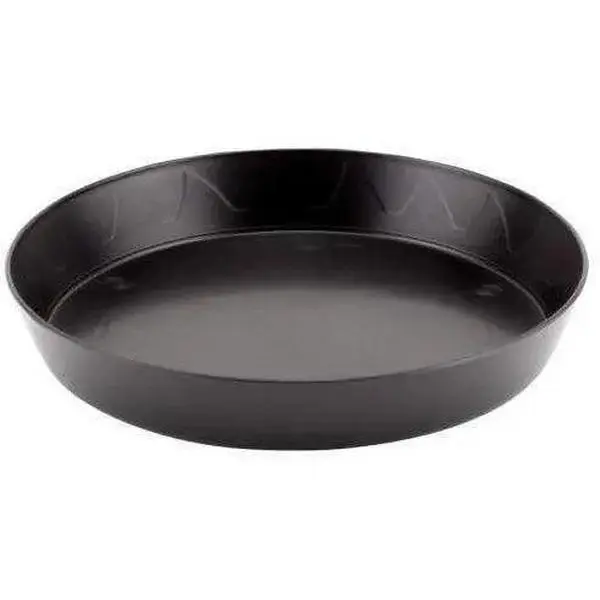 Gro Pro Heavy Duty Black Plant Saucer, 8"