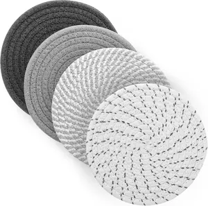 7" Trivets for Hot Dishes, Hot Pots and Pans, 4 Pcs Pot Holders for Kitchen，Heat Resistant Hot Holders Are Used to Protect Your Furniture and Tables, Professional Home Essentials Ueixieo