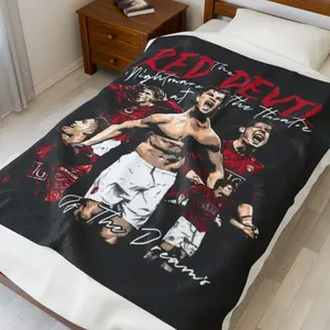 Velveteen Plush Blanket - Cristiano Ronaldo Design