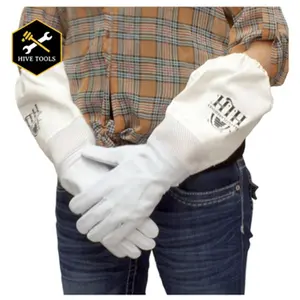 Harvest Lane Honey Extra Large Goat Skin Beekeeping Gloves - Conditioner-Treated, Soft, Durable, Pliable, Ventilated for Hive Inspections (CLOTHGXL-103)