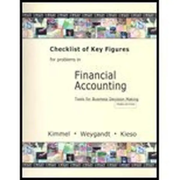 USED-Financial Accounting Checklist of Key Figures by unknown author (Unknown)