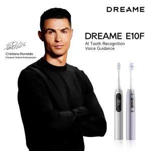 summerwins DREAME E10F Smart Sonic Electric Toothbrush, App Connectivity, 7 cleaning modes, real-time missed brush detection + large color screen with voice guidance, powerful cleaning at 84,000 strokes per minute, Comes with 6 Replacement Brush Heads