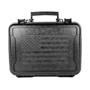 Max-Ops Black Hard Sided Handgun Case, TSA Approved, Outside Dimension 3.5"x11.5"x9.5", Model 10016