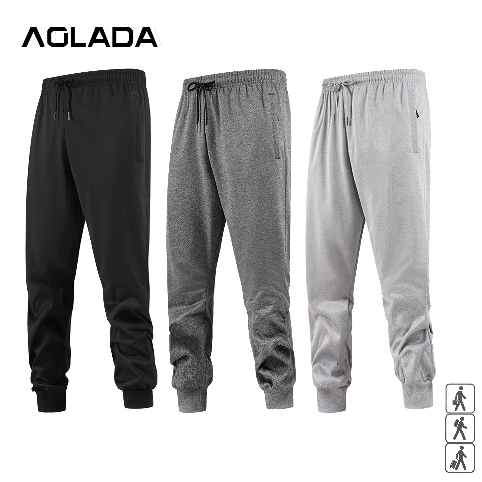 Men's Stacked Joggers with Zipper Pockets - Stretch Casual Sweatpants, Drawstring Waist, Stacked Leg Sweats, No-Logo, S-2XL, Fast US Shipping #StackedJoggers #MensStreetwear #TikTokMadeMeBuyIt