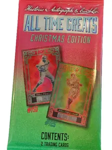 2024 All-Time Greats Christmas Pack - 2 card Pack Sports Collectible Baseball cards