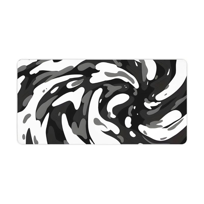 Large Abstract Twisted Swirl Digital Print Mouse Pad for Gaming and Office Use with Enhanced Precision and Stylish Design