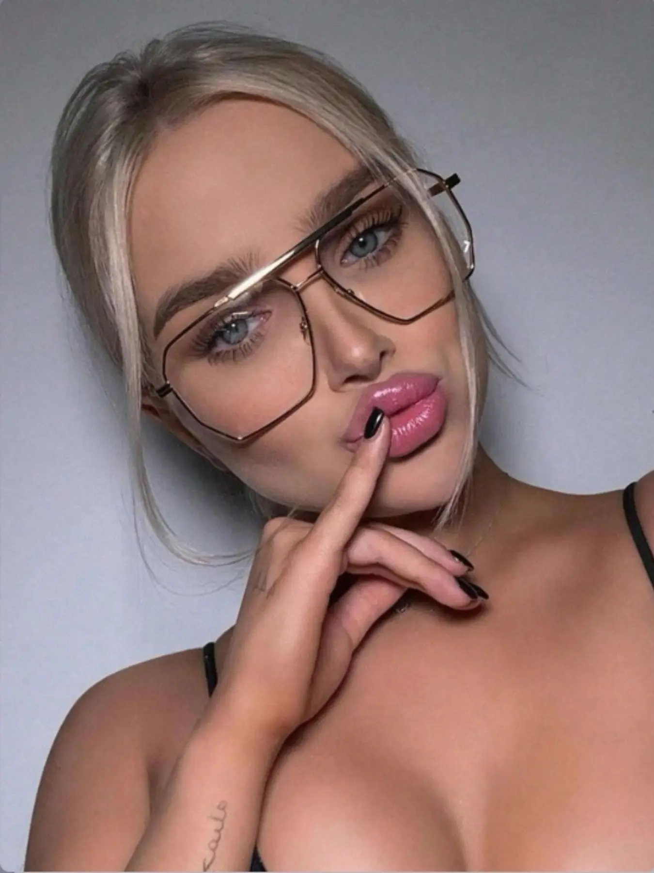Metal Y2K Eyeglasses Frame, Zinc Alloy Material, Futuristic Square Frames Dual Beam, Multifunctional Fashionable Personalized Sun Protection, Stylish Transparent Glasses, Decorative Lenses, Trendy Casual Glasses, Square Frame Eyewear