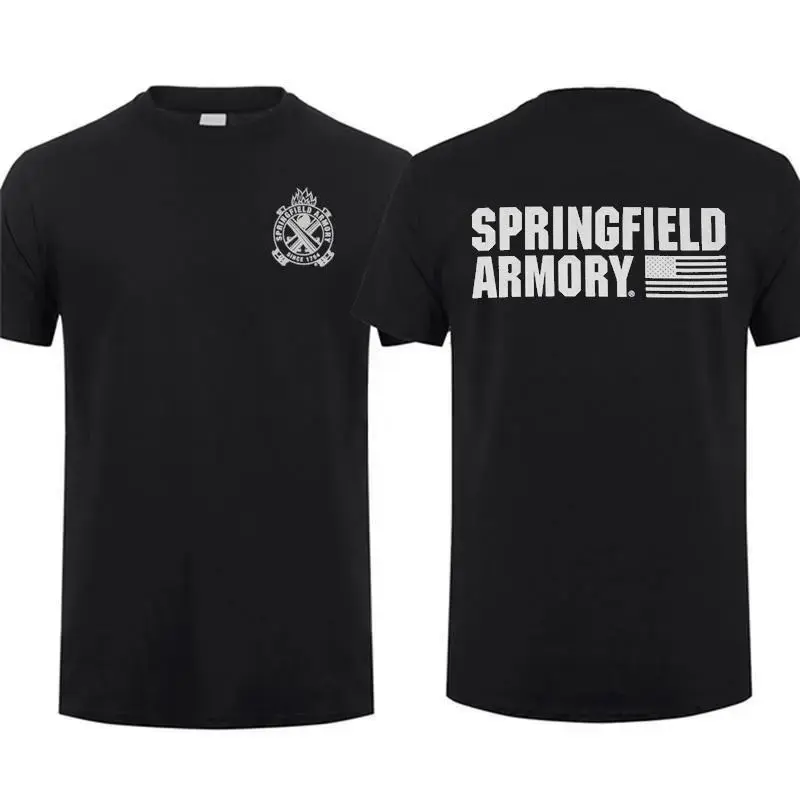 True Unisex T-Shirt with Crossed Cannons Print - Casual 100% Cotton Top with Reinforced Double-Needle Hem