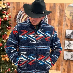 Men Ariat Jacket New Mexico Navy Chimayo