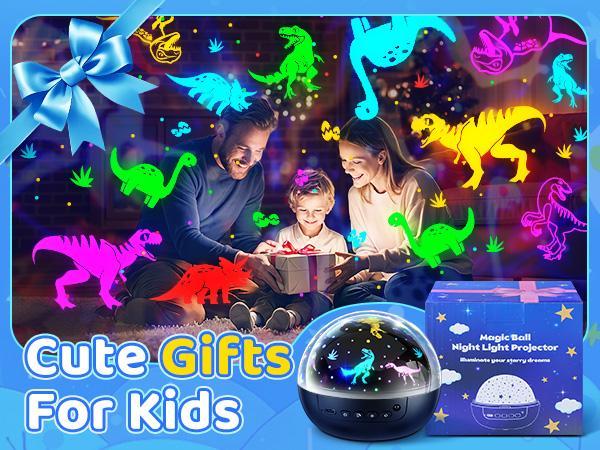 OneFire Night Light for Kids ball 93 Lighting+3 Films Kids Night Light Projector,Remote+Dimmable Star Projector dinosaur toys 360° Ceiling Stars Glow in The Dark Stars