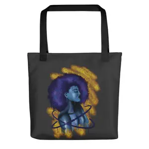 Blue Beauty Tote Bag - Eclipse Color