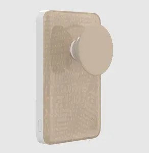 PopSockets Latte MagSafe PowerPack - Compact Size Essential Power Backup, Versatile Use Compact Power Bank for Smartphones, Mobile Device Accessory