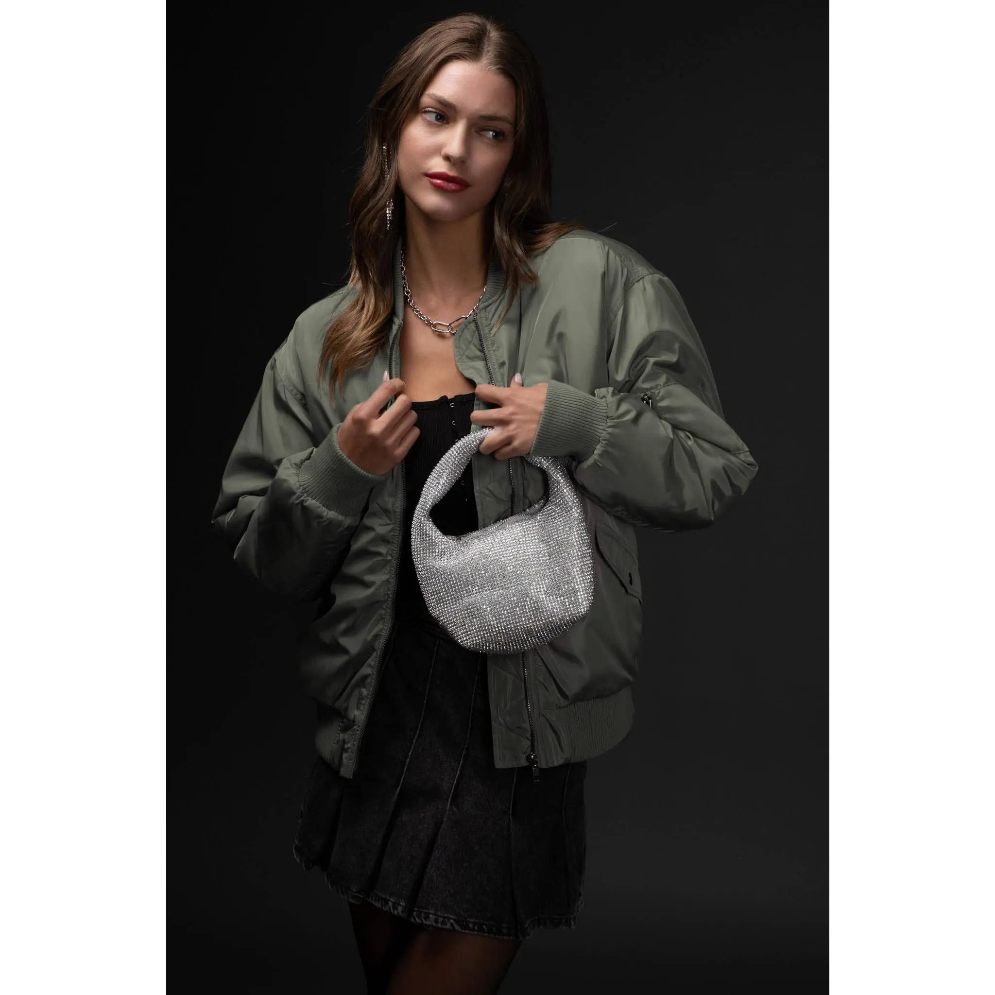 BLU PEPPER - RUCHED ZIP UP JACKET