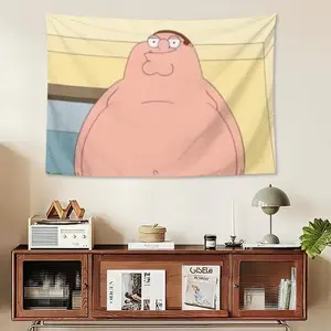 Peter Griffin Album Cover Tapestry 30x40 Inch Funny Tapestries Durable Man Cave Wall Flag for College Dorm Room Decor Outdoor Party Banner Tree Design