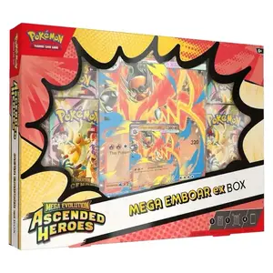 Ascended Heroes Mega Emboar EX Official TCG Trading Card Box