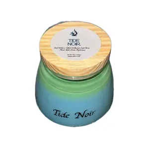 Genesis Flame Candle Eternal Series "Tide Noir" 10oz Soy Wax Candle with Dark Waters Salted Driftwood & Cool Citrus Scent