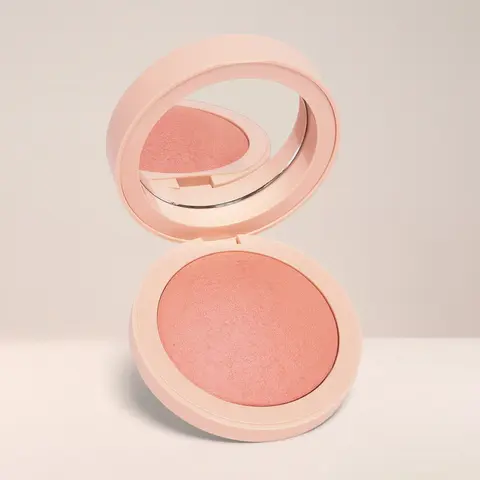 EM Cosmetics Heaven's Glow Powder Blush - Single Item Soft Glam Makeup with Shimmer, Talc, Mica, Synthetic Fluorphlogopite, Zea Mays (Corn) Starch, Octyldodecyl Stearoyl Stearate, Silica, Caprylic/Capric Triglyceride, Color Correction, No Excess Fillers