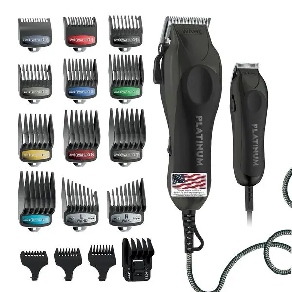 Wahl USA Pro Series Platinum Corded Hair Clipper & Corded Trimmer Kit